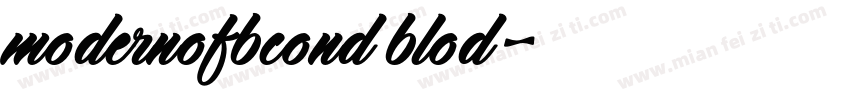 modernofbcond blod字体转换